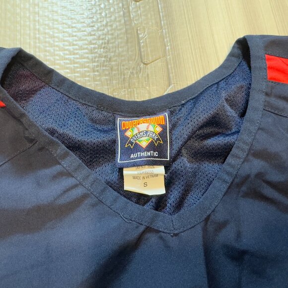 The Cooperstown Dreams Park Authentic Baseball Windbreaker Warm Up Shirt - Picture 2 of 3